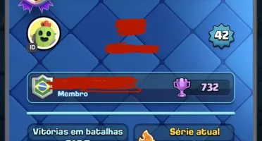 Conta Clash Royale 9 anos 119/121 cartas 8800 troféus