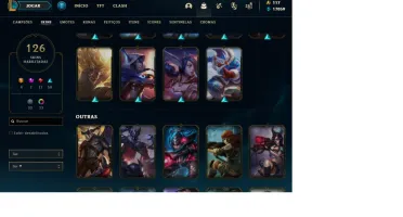 Conta league of legends - prata 4 - 126 Skins - lvl 199