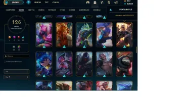 Conta league of legends - prata 4 - 126 Skins - lvl 199