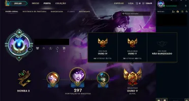CONTA ANTIGA COM 347 SKINS E TODOS OS CHAMPS (ATE ORNN)