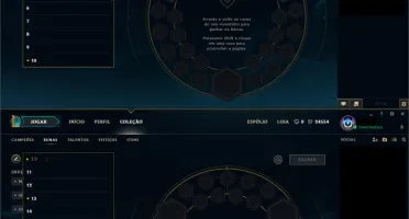 CONTA ANTIGA COM 347 SKINS E TODOS OS CHAMPS (ATE ORNN)