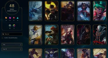 CONTA LEAGUE OF LEGENDS - DIAMANTE 4, 116 CHAMPS 48 SKINS
