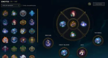 CONTA LEAGUE OF LEGENDS - DIAMANTE 4, 116 CHAMPS 48 SKINS