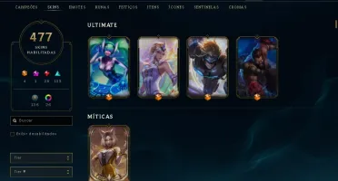 Riven Campeonato/Ramus Rei/Kayle Juiza 477 Skins