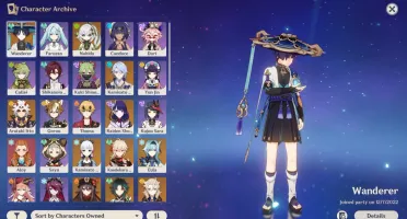 Conta Genshin Impact Endgame LVL 60