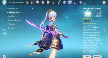 Conta Genshin Impact Endgame LVL 60