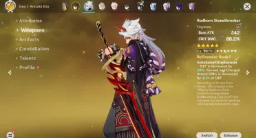 Conta Genshin Impact Endgame LVL 60