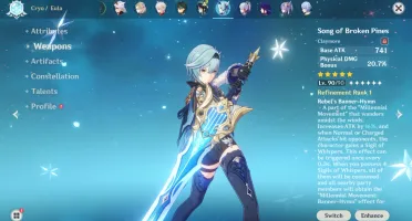 Conta Genshin Impact Endgame LVL 60