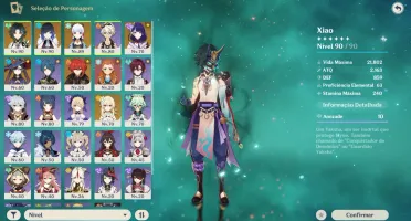 🔴⭐AR 55 Raiden, Yelan, Xiao, Ayaka, Mona, Diluc e Aloy ⭐🔴