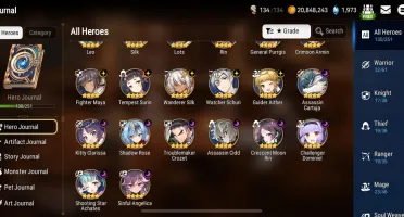 Conta Epic Seven ml5 midgame, epic 7 account