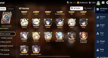 Conta Epic Seven ml5 midgame, epic 7 account