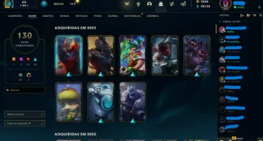 Conta Top de League Of Legends 130 skins (Valorant Platina)