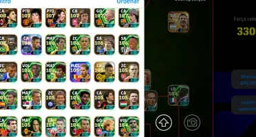 Conta efootball 27 Mobile competitiva 7.5k de moedas