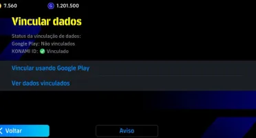 Conta efootball 27 Mobile competitiva 7.5k de moedas