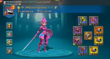 🛡 Conta Completa Lords Mobile | 1.6B Poder + Mix F