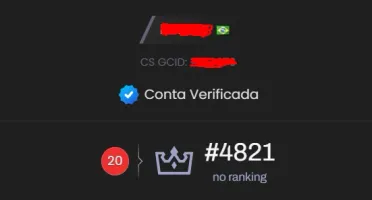 Conta Prime CS2 STEAM + Level 20Gc Gamersclub