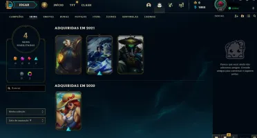 Conta Diamante 4 / NV 44 / 27 campeões / 4 skins