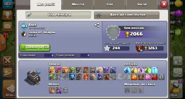 Conta Clash of Clans cv 9