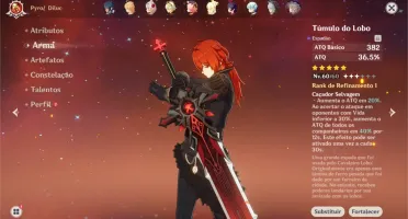 ✨ CONTA DE GENSHIN IMPACT ✨ PERSONAGENS E ITENS 5 ESTRELAS ✨