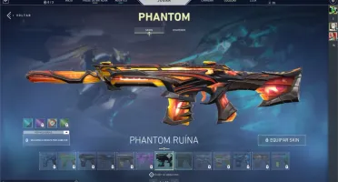 Conta Valorant com 480 reais gastos em skin