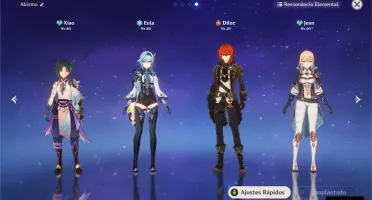 AR44 - XIAO + EULA + DILUC + QIQI + JEAN e mais...