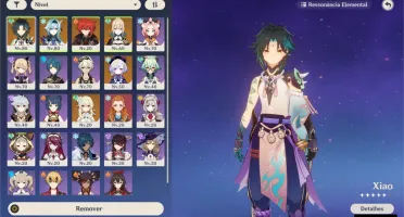 AR44 - XIAO + EULA + DILUC + QIQI + JEAN e mais...