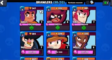Conta de Brawl Stars com Shelly Estelar