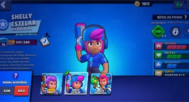 Conta de Brawl Stars com Shelly Estelar