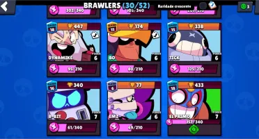 Conta de Brawl Stars com Shelly Estelar