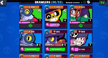 Conta de Brawl Stars com Shelly Estelar