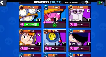 Conta de Brawl Stars com Shelly Estelar