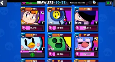 Conta de Brawl Stars com Shelly Estelar