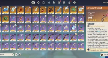 AR 57 24 personagens t5 +14 armas t5 - Genshin Impact