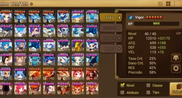 Conta SW 33 nat5 e 141 6 estrelas