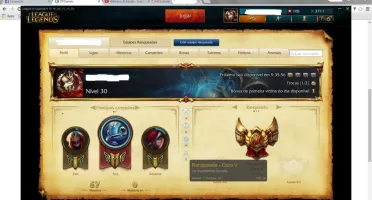 Conta lol - ouro 5 varias skins