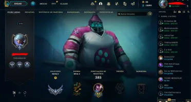 CONTA DE LOL LVL 278 - 122 SKINS