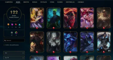 CONTA DE LOL LVL 278 - 122 SKINS