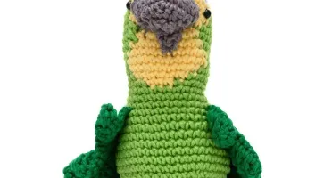 Papagaio Médio em Amigurumi