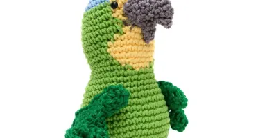 Papagaio Médio em Amigurumi
