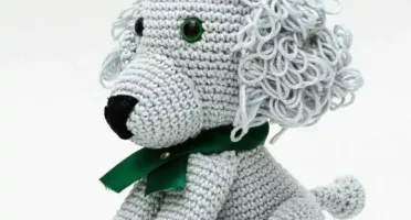 Cachorro Poodle em Amigurumi