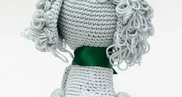 Cachorro Poodle em Amigurumi