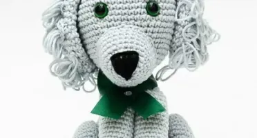 Cachorro Poodle em Amigurumi