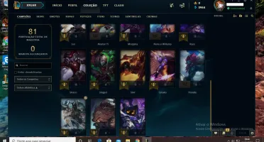 CONTA UNRANKED 23 CHAMPZ 3 SKINS!
