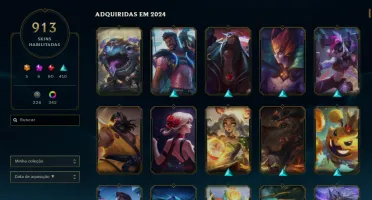 Conta League Of Legends - Nível 707, 913 Skins