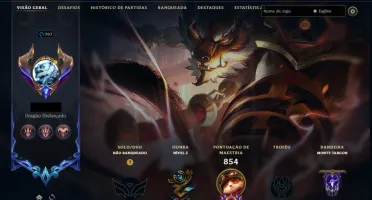 Conta League Of Legends - Nível 707, 913 Skins