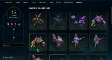 Conta league of Legends +150 skins