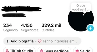 Conta TikTok 4.1k Seguidores e 329k curtidas