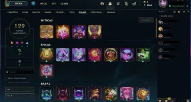 Conta TOP 81 skins ...