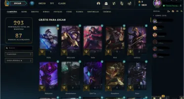 Conta TOP 81 skins ...