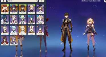 Conta Klee+Mona+Zhongli+Keqing